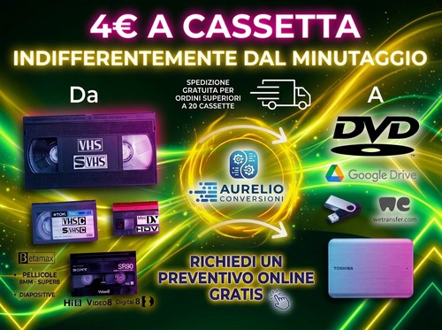 Servizio riversamento vhs - riversamento,